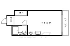 京都府京都市上京区田中町（賃貸マンション1K・3階・23.00㎡） その2