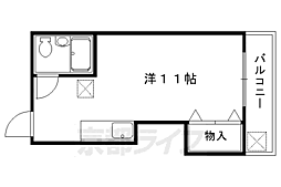 ルミエール蘭 1Kの間取図画像