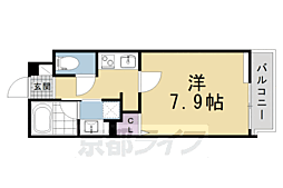 ＴＨＥ　ＲＯＳＥ　ＲＥＳ　一乗寺 1階1Kの間取り