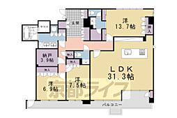 グラン・リソシエ京都下鴨北山 5階
