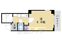 プレサンス京都二条城前 1Kの間取図画像