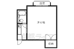 高野マンション ワンルームの間取図画像