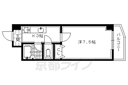 CASAFORTE 1Kの間取図画像