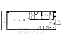 ウィステリア壱番館 1Kの間取図画像