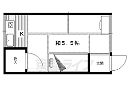ヨシカワアパートメンツ 1Kの間取図画像
