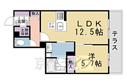 グランメゾン ヒラキ 1LDKの間取図画像