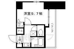 ベラジオ二条城前 1Kの間取図画像