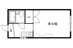 ハイツ中村 1Kの間取図画像