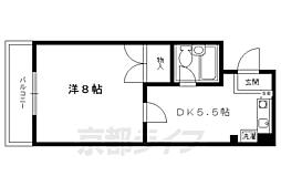 ヌーボ静市 1DKの間取図画像