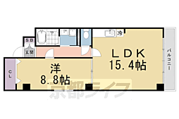 ヴィオラ・三条小川 1LDKの間取図画像