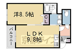 京都市営烏丸線 五条駅 徒歩15分 2階/-