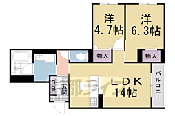 シャーメゾン レグ 北山 1階