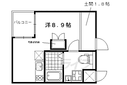 S-COURT ワンルームの間取図画像