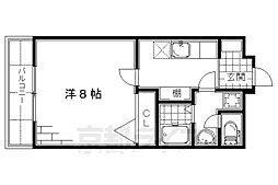 メゾンラコンテ 1Kの間取図画像