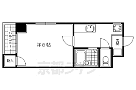 京都府京都市上京区主税町（賃貸マンション1K・4階・25.50㎡） その2