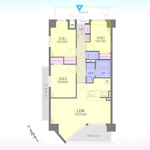 間取りを拡大表示