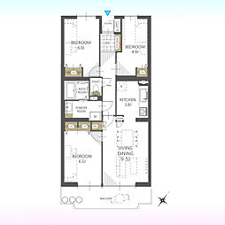 東建ニューハイツ北鴻巣 3LDKの間取図画像