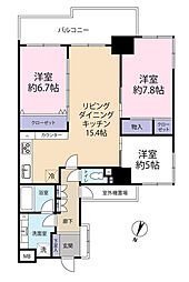 ジェム川口プライムアベニュー 3LDKの間取図画像
