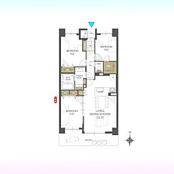 ヴェルビュせんげん台ステーションプラザ 3LDKの間取図画像