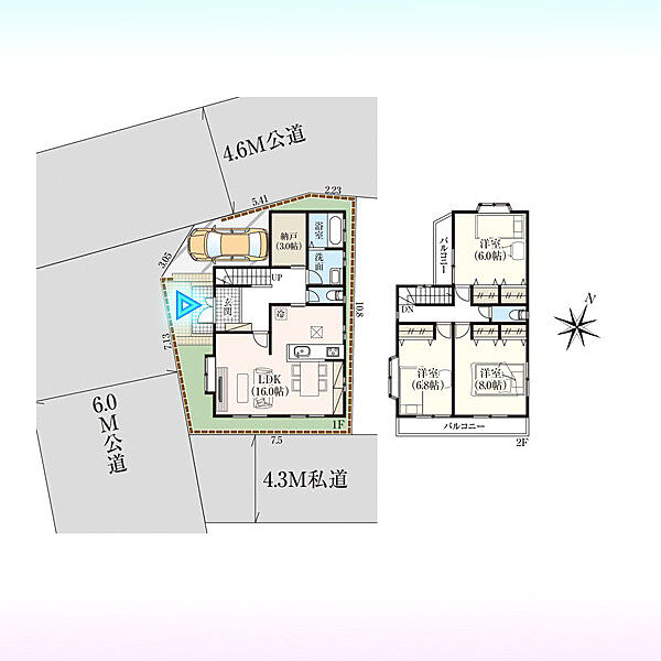 間取りを拡大表示