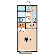 スリーワカバ  ｜ 福島県福島市宮代字宝田前（賃貸アパート1K・2階・22.68㎡） その2