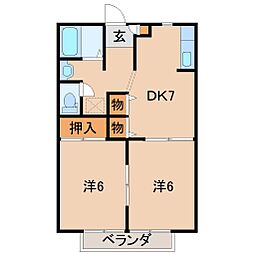 エミーフラッツ 2階/-