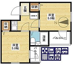 アメニティー新高二番館 2階