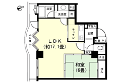 シャリエ湯河原宮上 1LDKの間取図画像