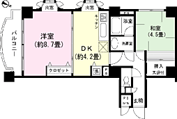 イーグル湯河原ビューリゾート 2DKの間取図画像