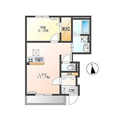 ユウアイグランデ大曽根 1LDKの間取図画像