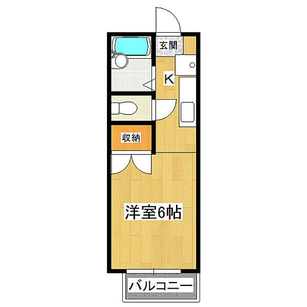 キヨライズ 111｜茨城県つくば市花畑3丁目(賃貸アパート1K・1階・19.87㎡)の写真 その2