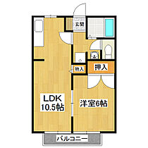 パステルメゾン柳E 103 ｜ 茨城県つくば市鹿島台（賃貸アパート1LDK・1階・40.92㎡） その2