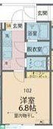 カインドネス西八王子台町 2階1Kの間取り