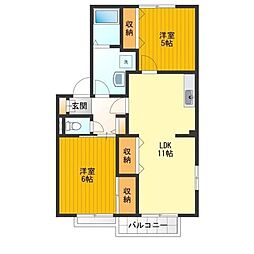 間取図画像 2LDK