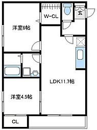 間取図画像 2LDK