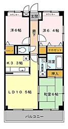 コンフォール 3LDKの間取図画像