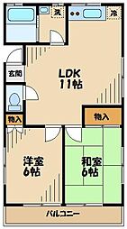 KHOUSE 2LDKの間取図画像
