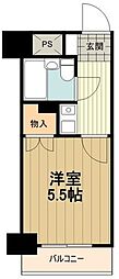 ライオンズマンション西八王子第3 1Kの間取図画像