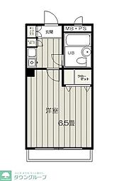 ライオンズマンション八王子第6 1Kの間取図画像