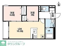 robot home 相模原II 2LDKの間取図画像