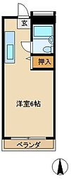 ルミニコスモス ワンルームの間取図画像