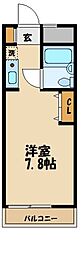 フォーレスト ワンルームの間取図画像