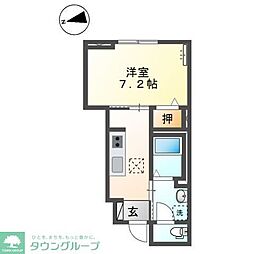 レアルMKM 1Kの間取図画像