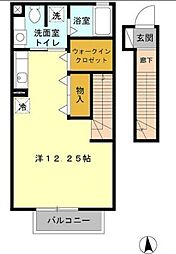 ファミール多摩平 ワンルームの間取図画像