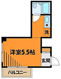ライオンズマンション八王子第2 1Kの間取図画像