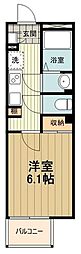 LEONEXTNAGOMI 1Kの間取図画像