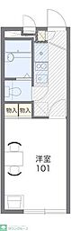 レオパレスサンフラワー 1Kの間取図画像