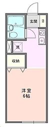 エスプリ片倉A ワンルームの間取図画像