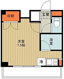 ウイン高尾 ワンルームの間取図画像