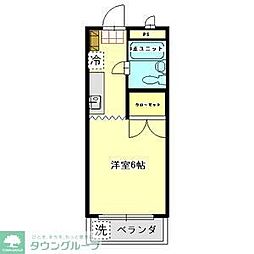 サンアベニュー武蔵野 1Kの間取図画像